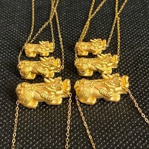 Real 999 24k Solid Gold Pixiu Bead/Pendant…